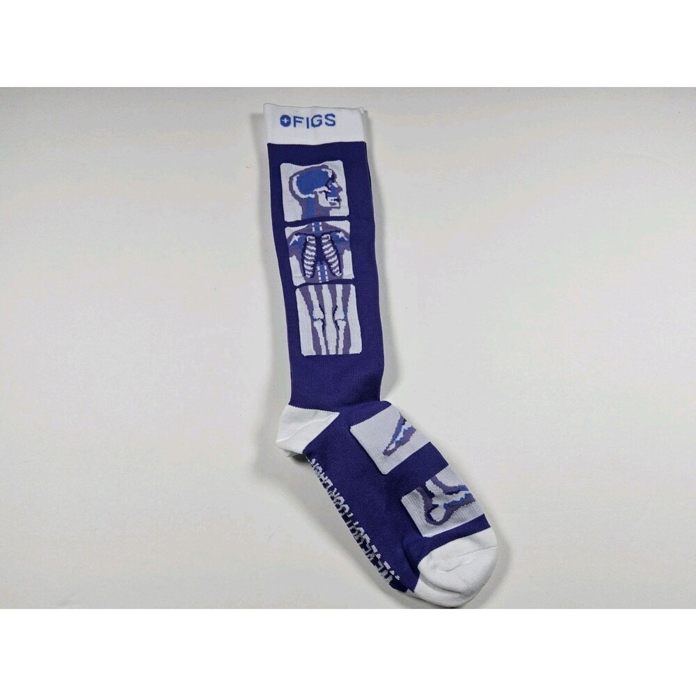 FIGS Compression We've Got Your Back Chiropractic X Ray Socks Size S